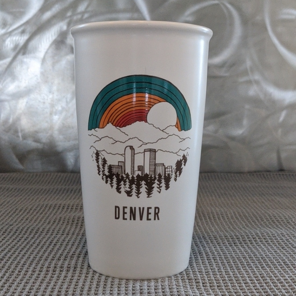 Starbuck 12 oz ceramic travel tumbler Denver